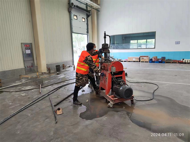 睢阳厂房地面下沉塌陷注浆加固施工